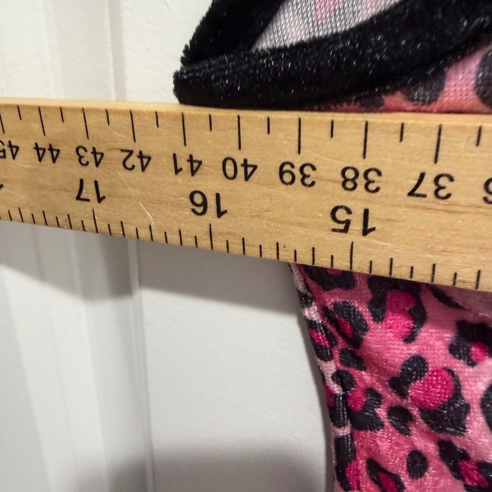 Sassy Kitty Womens Costume Dress Pink Leopard Print One Size Fits Most - Picture 7 of 7